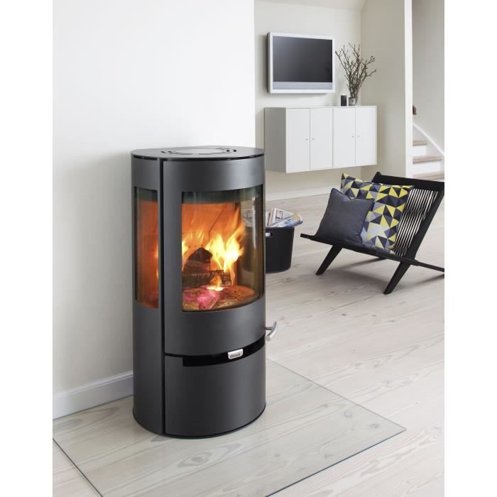 Poele a bois - ADURO 9 - 50291 - 6 KW - Noir