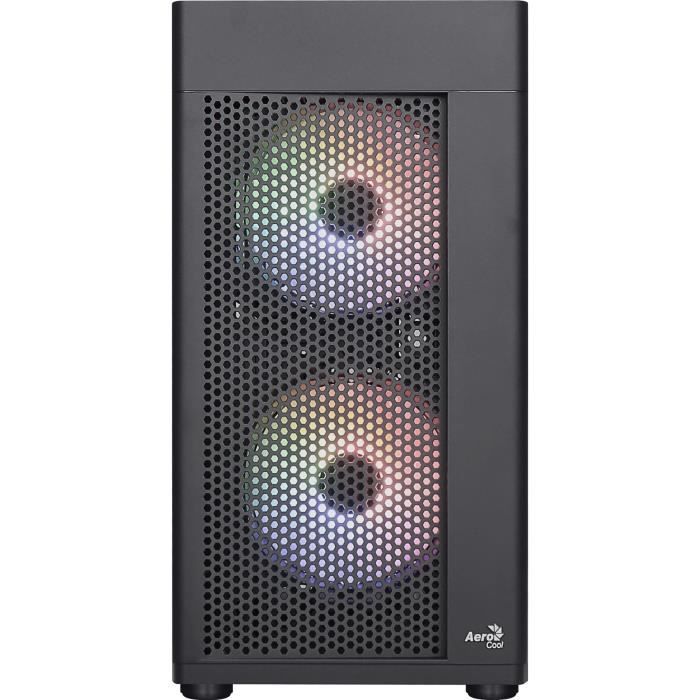 Boîtier PC - AEROCOOL - Hexform G v2 (Noir) - Mini tour - Format Micro-ATX - Sans alimentation