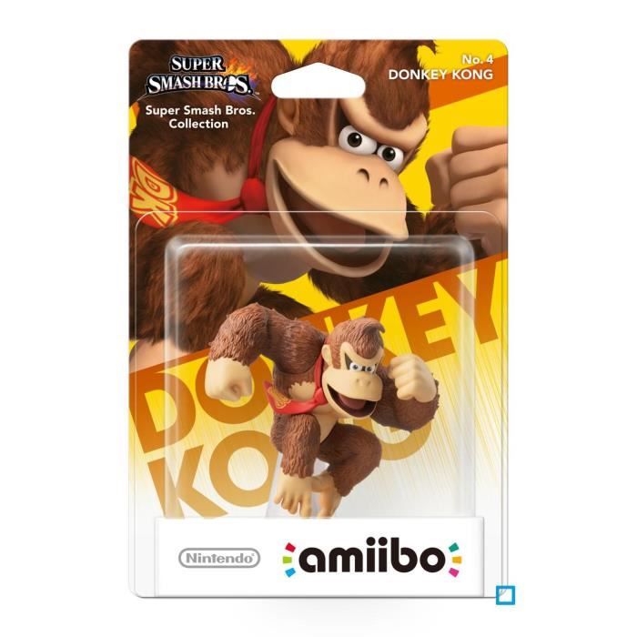 Figurine Amiibo - Donkey Kong N°4 - Collection Super Smash Bros.