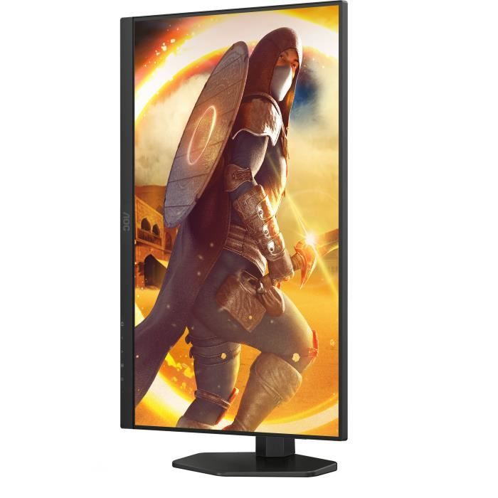 Écran PC - AOC - Q27G4XF - 27 QHD - Dalle IPS - 180Hz - 0,5ms - Ajustable en hauteur - 1 HDMI 1 DP - Adaptive Sync - Noir