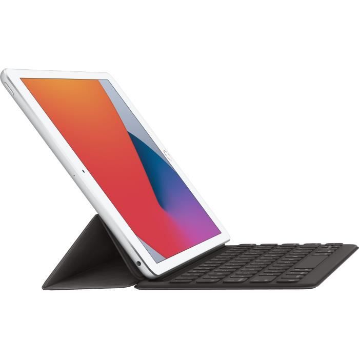 Clavier pour tablette Apple Smart Keyboard Noir pour iPad 9eme génération, 8eme génération et 7eme génération, iPad Air 10.5 pouces