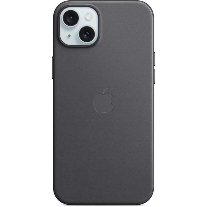 APPLE Coque FineWoven pour iPhone 15 Plus avec MagSafe - Noir