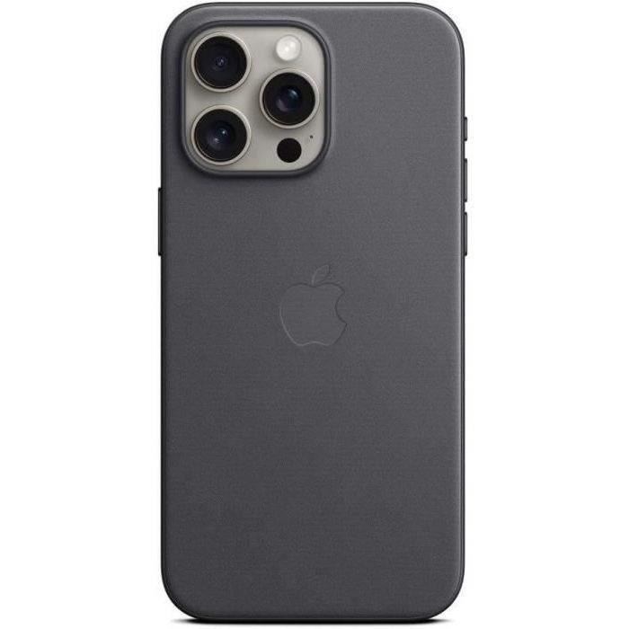 Coque et étui téléphone mobile Apple Coque en tissage fin avec MagSafe pour iPhone 15 Pro Max - Noir