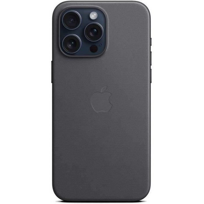 Coque et étui téléphone mobile Apple Coque en tissage fin avec MagSafe pour iPhone 15 Pro Max - Noir