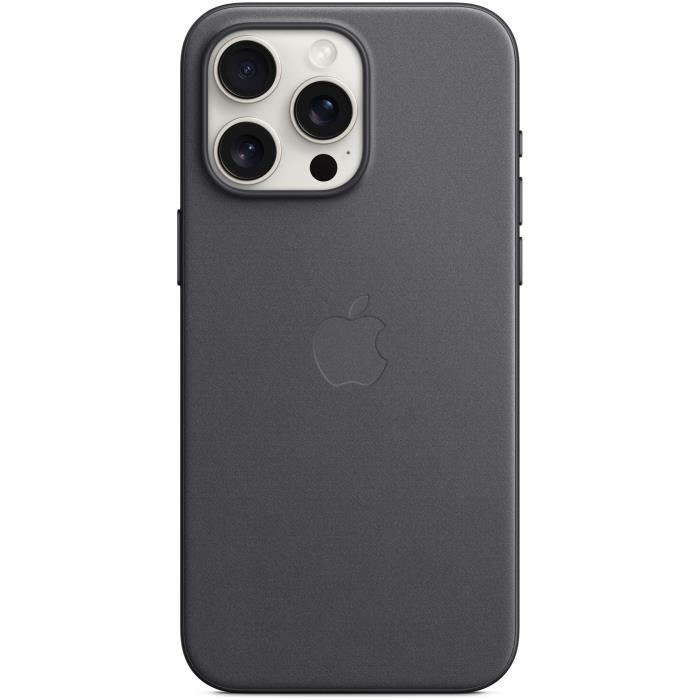 Coque et étui téléphone mobile Apple Coque en tissage fin avec MagSafe pour iPhone 15 Pro Max - Noir