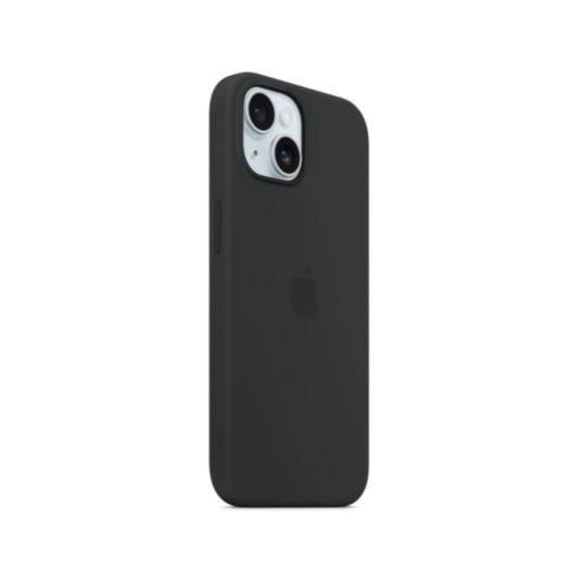 Coque et étui téléphone mobile Apple Coque en silicone avec MagSafe pour iPhone 15 Plus - Noir