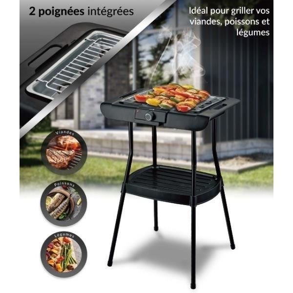 Barbecue Electrique sur pied - FAGOR - FGBB20 - 2000 W - Idéal pour griller vos viandes, poissons et légumes