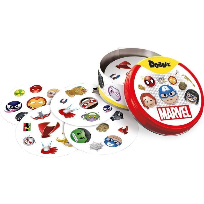 Jeu d'ambiance - ASMODEE - Dobble : Marvel Emoji (Eco Sleeve) - 6 ans - Extérieur - Mixte