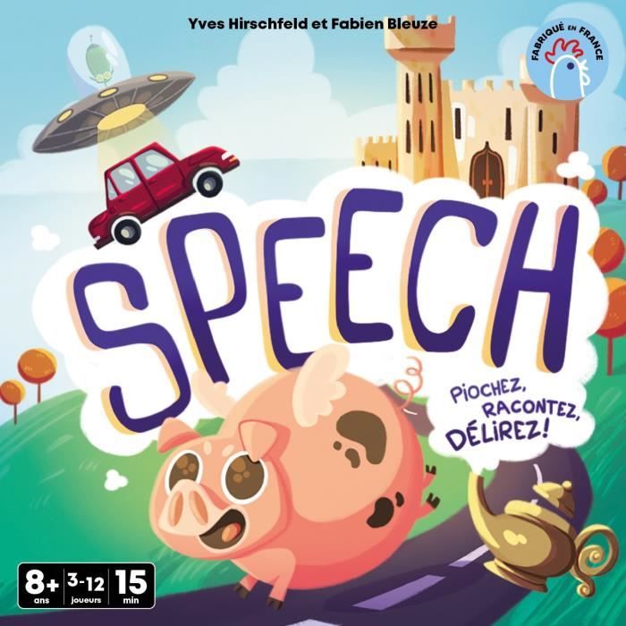 Speech - Asmodee - Invente une histoire - 4 mode de jeu - 15 minutes - Des 8ans