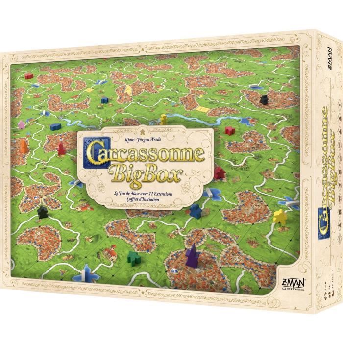 Z-Man Games | Carcassonne : Big Box - Nouvelle Édition | Jeu de société | a partir de 7 ans | 2 a 6 joueurs | 35 minutes