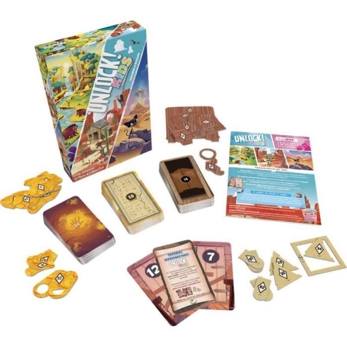 Unlock! Kids Histoires Epoques - Asmodee - Jeu de société - Enigmes et aventures pour enfants