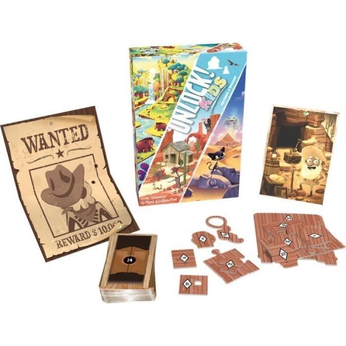 Unlock! Kids Histoires Epoques - Asmodee - Jeu de société - Enigmes et aventures pour enfants