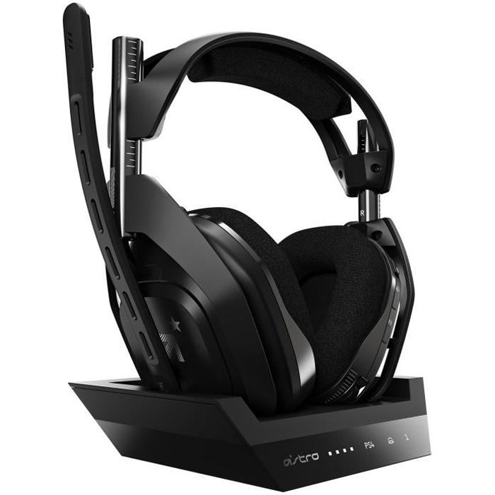 Casque Gamer - Sans fil - Logitech G - A50 - PS5, PS4, PC, MAC - Noir/Argent