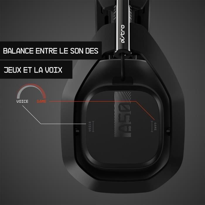 Casque Gamer - Sans fil - Logitech G - A50 - PS5, PS4, PC, MAC - Noir/Argent