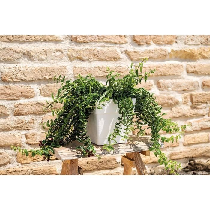 Pot de fleur - DEROMA - Quadro Save R - 31L - 35cm - Blanc