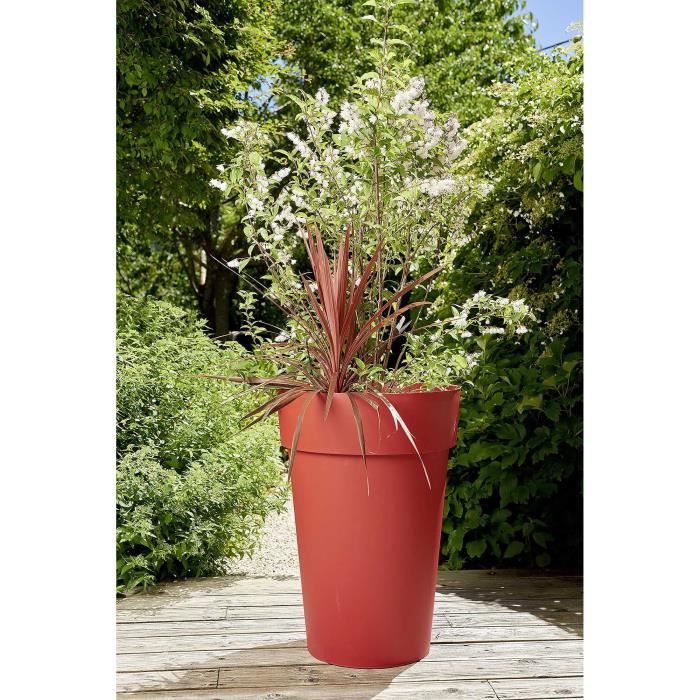 EDA Vase Toscane haut - Ø 46 x H 65 cm - 67 L - Rouge rubis