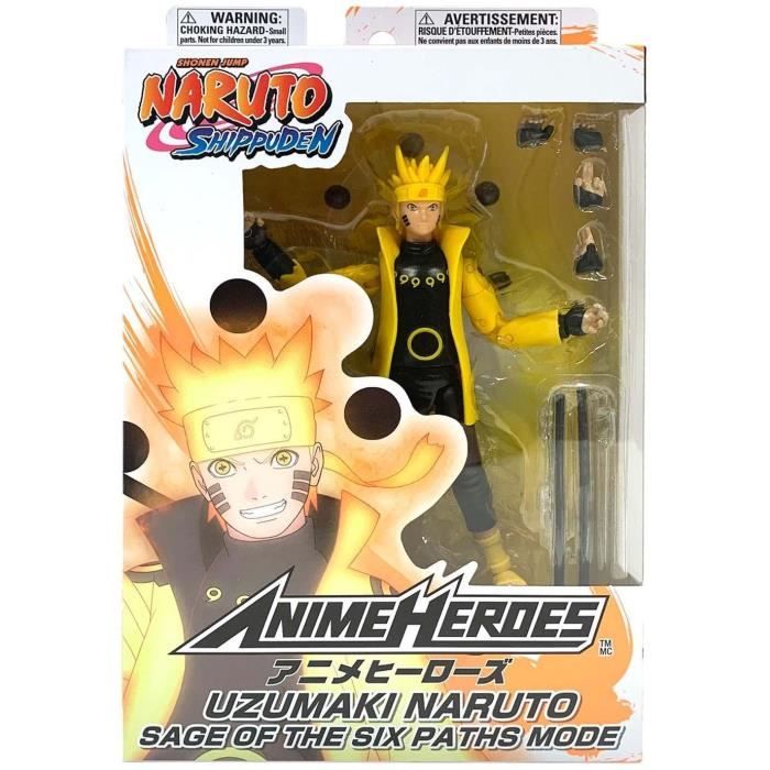 Figurine Anime Heroes Naruto Shippuden - Mode Sage des six chemins - BANDAI