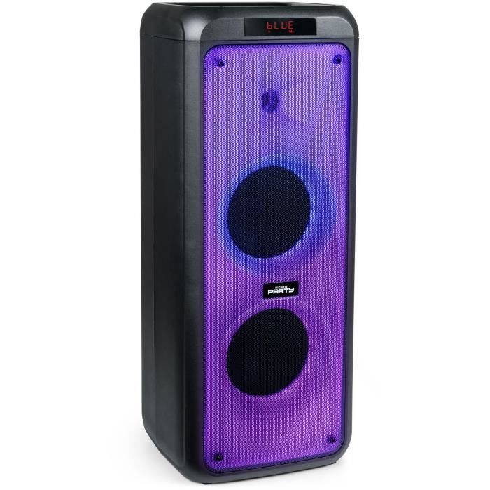 Enceinte Bluetooth Bigben Party - Taille XL - Aux-in - USB - 600 W - Noir