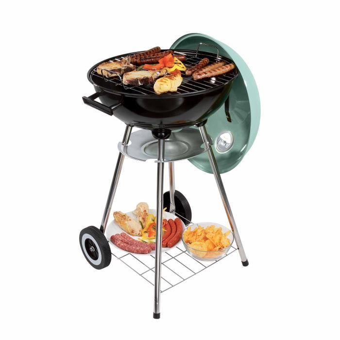 Barbecue a charbon - LIVOO DOC172VE - Acier émaillé - Surface cuisson 41 cm