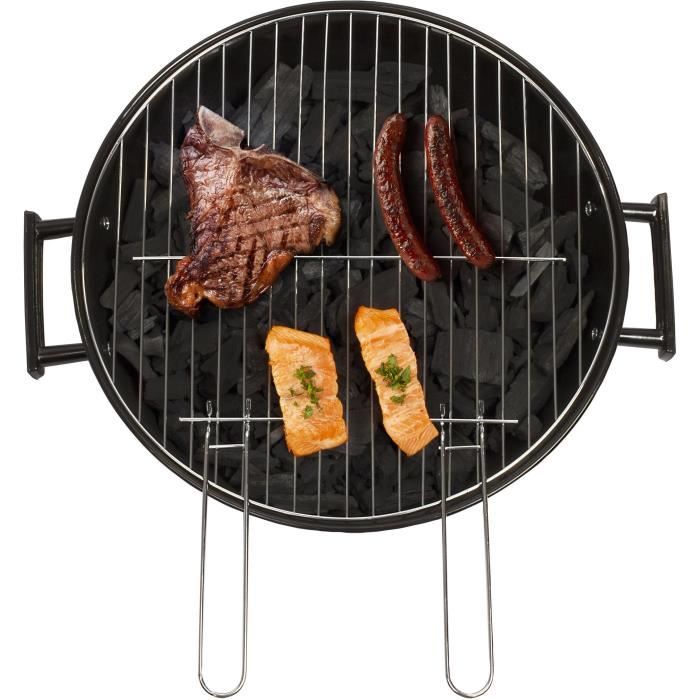 Barbecue a charbon - LIVOO DOC172VE - Acier émaillé - Surface cuisson 41 cm