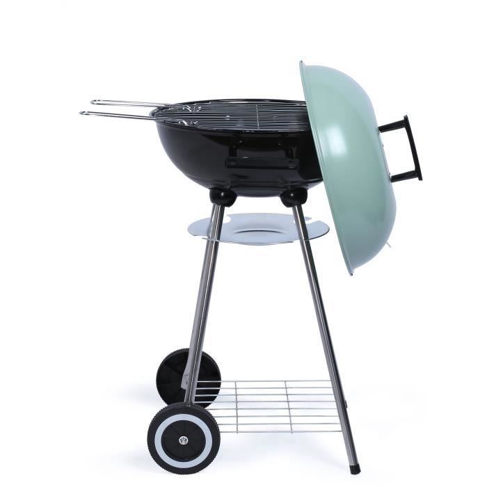 Barbecue a charbon - LIVOO DOC172VE - Acier émaillé - Surface cuisson 41 cm