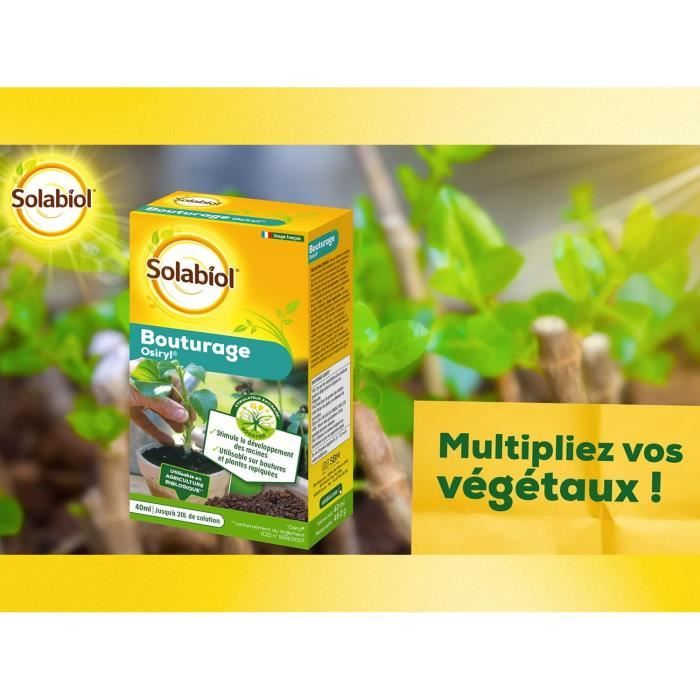 SOLABIOL SOBOUTU40 Bouturage Osiryl 40mL, Stimulateur racinaire