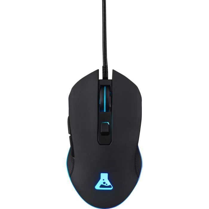 Pack Gamer 4 en 1 - The G-Lab - COMBO ACTINIUM - Souris Filaire - Clavier Filaire - Casque Sans Fil - Tapis de Souris