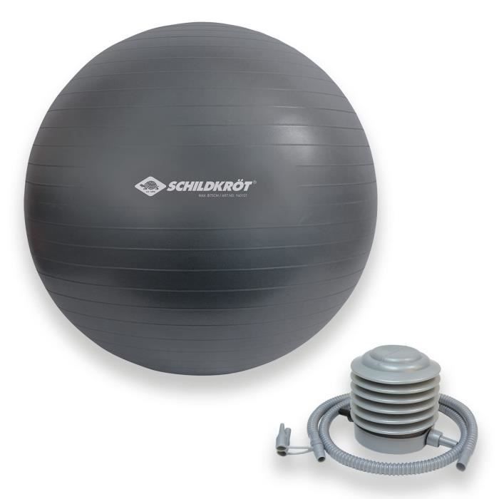 Ballon d'exercice - SCHILDKRÖT - Fitness et Yoga - Diametre 75 cm - Pompe incluse