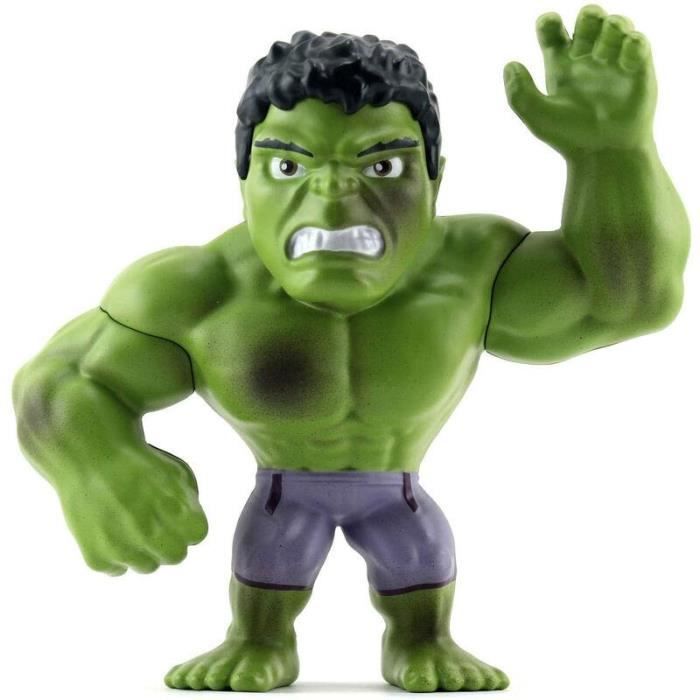 Figurine Hulk en métal 15cm - Marvel - Collectionnez d'autres héros - Pour enfants a partir de 8 ans