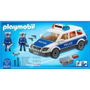 PLAYMOBIL 6920 Voiture de Policiers avec Gyrophare et Sirene, City Action, les policiers, Des 5 ans