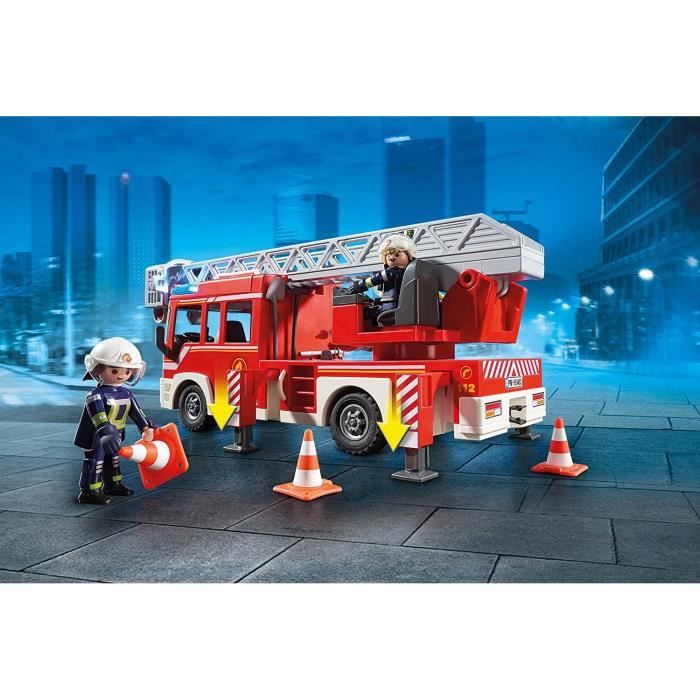 Camion de pompiers PLAYMOBIL - City Action - Avec échelle pivotante - Pour enfants de 4 ans et plus