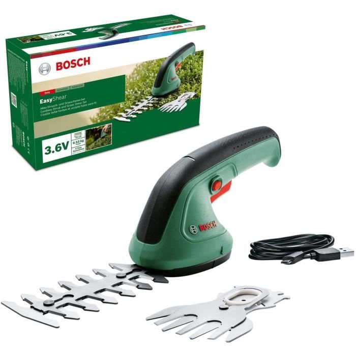 Cisailles - BOSCH - EasyShear 3,6V - Coupe facile et sans effort - Grande précision de coupe