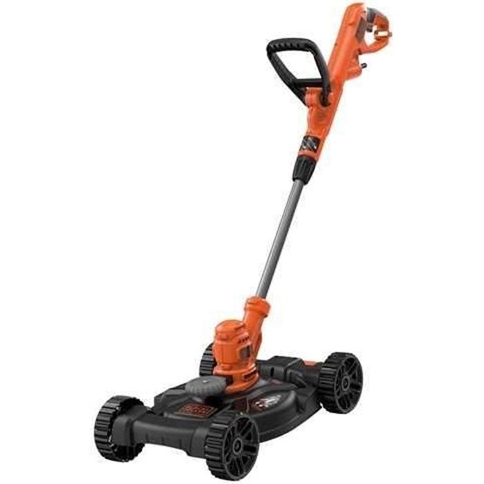 BLACK+DECKER Outil 3-en-1 Filaire 550W Coupe-Bordures BESTA530CM-QS Dresse-Bordures et Tondeuse 30 cm