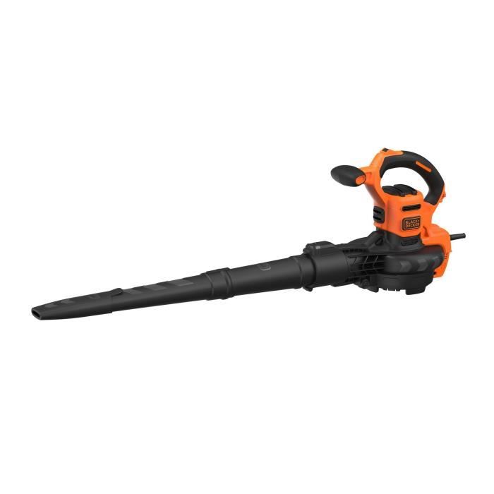 Aspirateur Souffleur Électrique a Fil BEBLV300-QS - BLACK+DECKER - 3EN1 - 3000 W - Orange - Noir