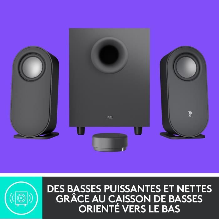 Enceinte PC Logitech Haut-parleurs PC Bluetooth Z407 USB