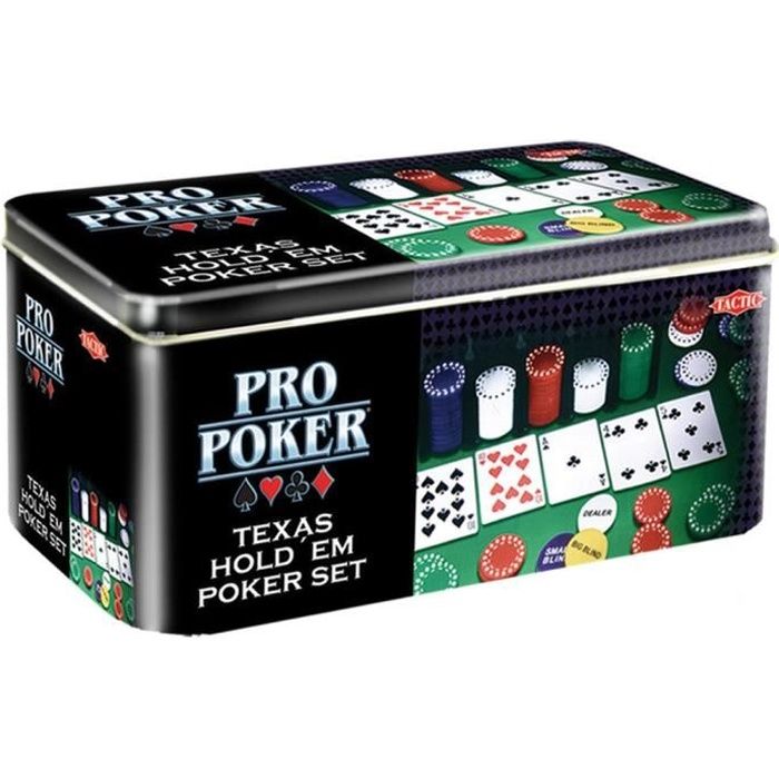 Coffret Métal Propoker - TACTIC - Jeu de carte - Mixte - 60 min - A partir de 11 ans