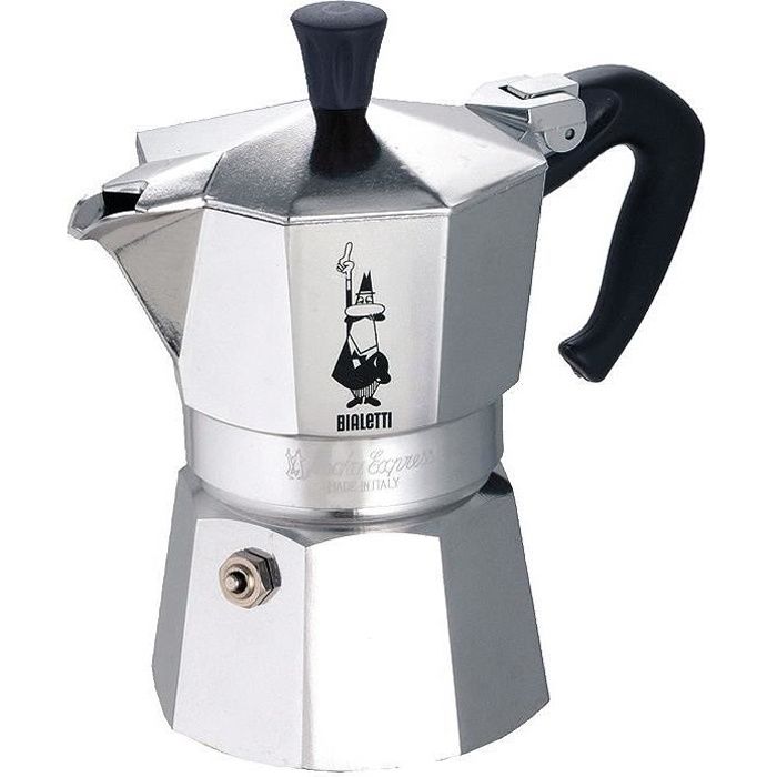 Cafetiere Italienne BIALETTI  - Moka Express - Aluminium - 3 Tasses