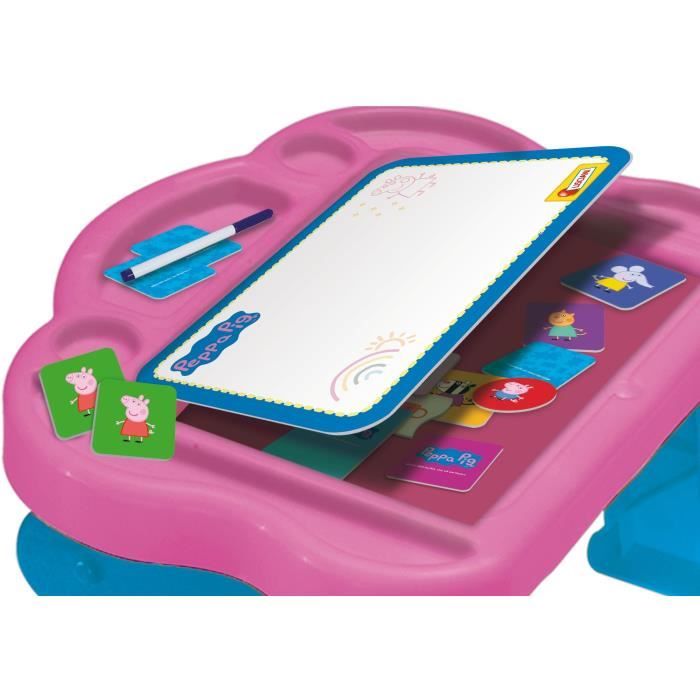 Bureau d'activités Peppa Pig Super Desk - LISCIANI GIOCHI - 10 jeux éducatifs