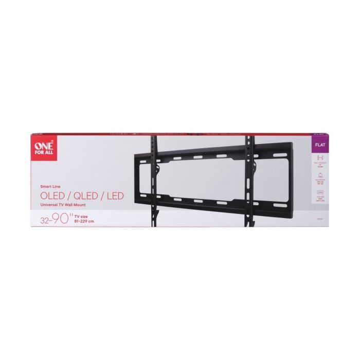 ONE FOR ALL WM2611 Support TV mural fixe 32-90 (81 a 229cm) - Poids max : 100kg