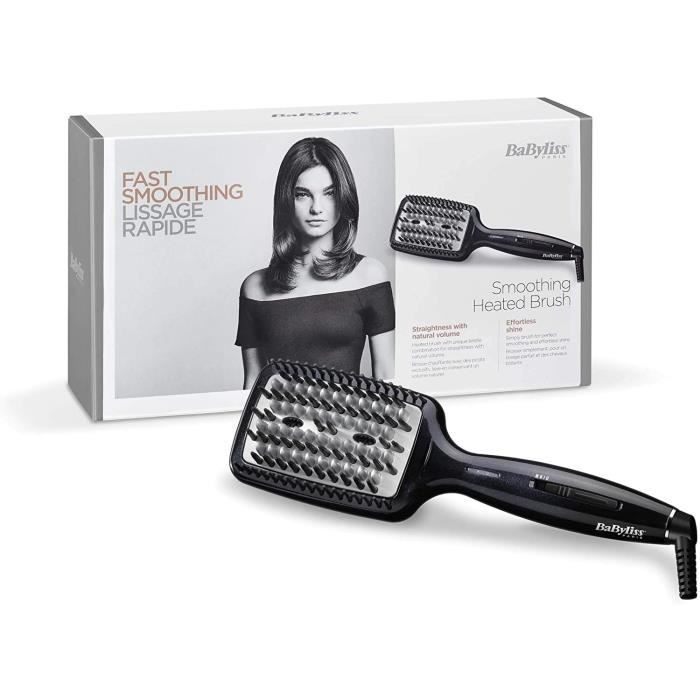 Brosse lissante - BaByliss - HSB101E Smoothing Heating Brush - En céramique pour un lissage rapide et facile