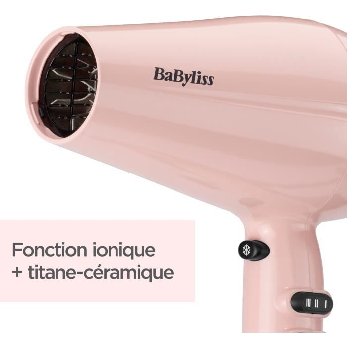 Seche-cheveux Rose Blush 2200 Design BaByliss 5337PRE  2200W  Moteur DC - Rose