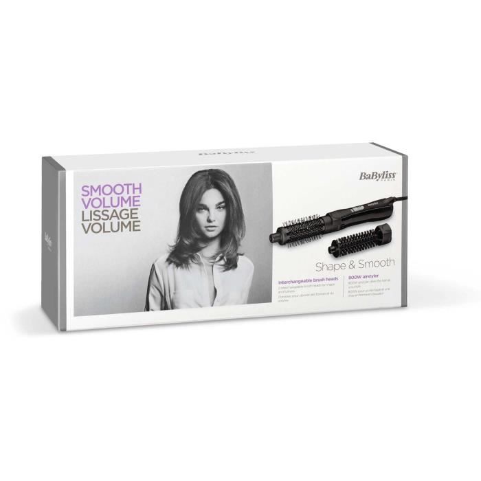 Brosse soufflante - BaByliss - AS82E Shape & Smooth - Pour une mise en forme et du volume