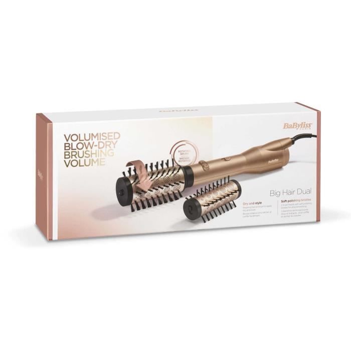 Brosse soufflante - BaByliss - AS952E Big Hair Dual - Pour le volume, la mise en forme et la brillance