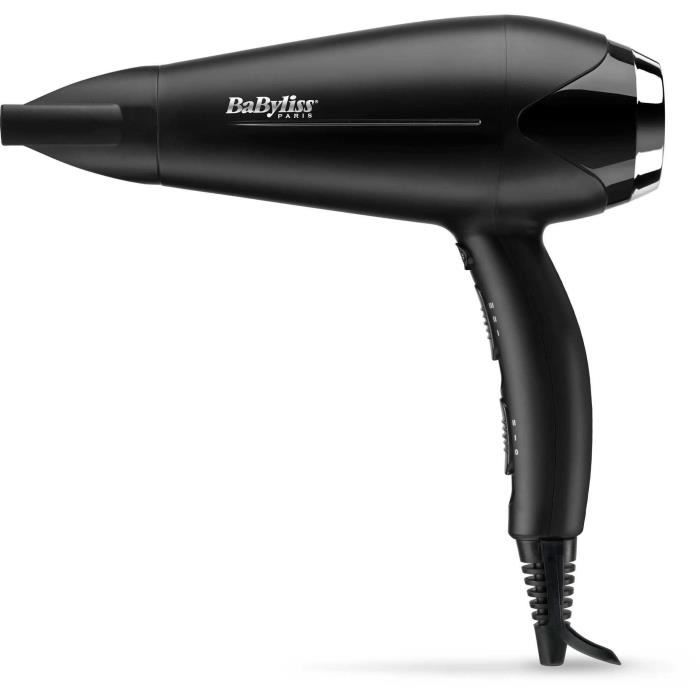 Seche-cheveux - BaByliss - D572DE Turbo Smooth 2200 avec Technologie Ionique et Céramique