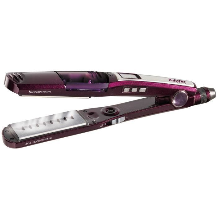 Lisseur vapeur + un mini lisseur I-PRO 230 - BABYLISS - ST396ALE - Titanium céramique