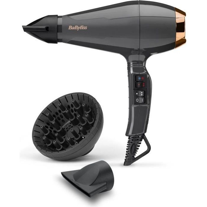 Seche-cheveux - BaByliss - 6719DE Air Pro 2200 - Perfomance, qualité pro, brillance - Fabriqué en Italie