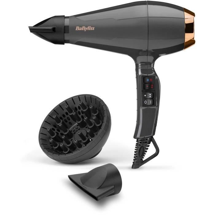 Seche-cheveux - BaByliss - 6719DE Air Pro 2200 - Perfomance, qualité pro, brillance - Fabriqué en Italie