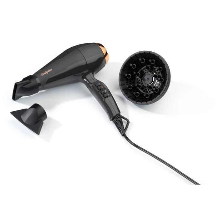 Seche-cheveux - BaByliss - 6719DE Air Pro 2200 - Perfomance, qualité pro, brillance - Fabriqué en Italie