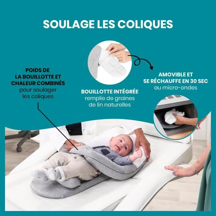 Babymoov Réducteur anti-coliques CloudNest - bouillotte intégrée