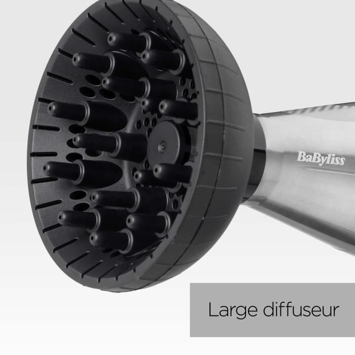 Seche-cheveux  - BaByliss - 6000E Pro Digital 2200 - Technologie Ionique et Céramique - Fabriqué en Italie